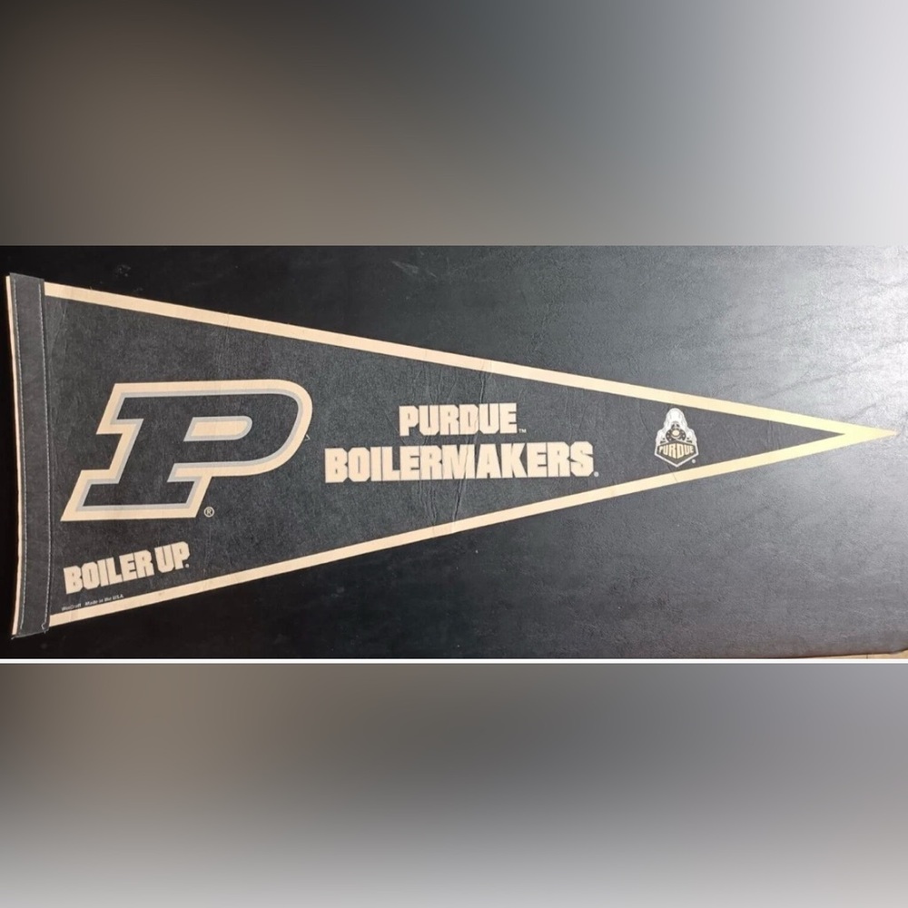 Purdue Boilermakers Black & Gold Felt Pennant